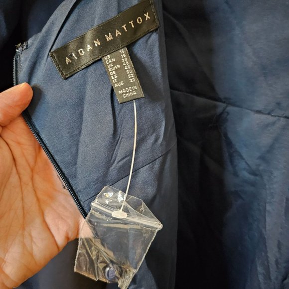 Women's Size 16 Aidan Mattox Gown With Peplum NWT - Picture 4 of 11